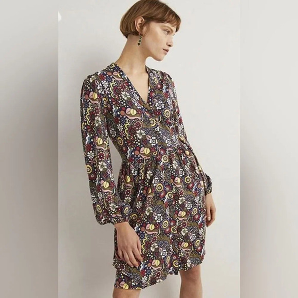 Boden Button-through Jersey Dress - Picture 1 of 11